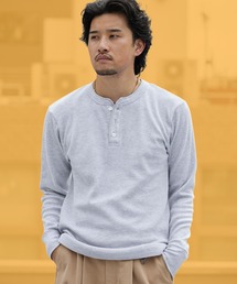【入庫禁止】Hanes/ヘインズ TH L S HENLY NECK T サーマルヘンリーネックロンT