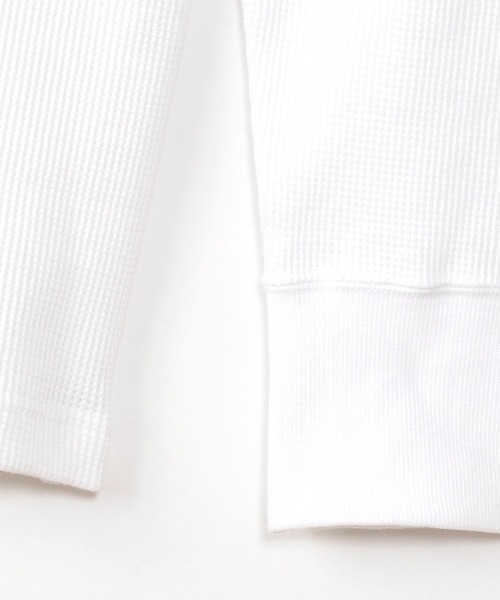 HANES(ヘインズ)の「【入庫禁止】Hanes/ヘインズ TH L S HENLY NECK T サーマルヘンリーネックロンT(Tシャツ/カットソー・メンズ・ホワイト/ヘザーグレー/ブラック・XL/L/M)」の12枚目の写真