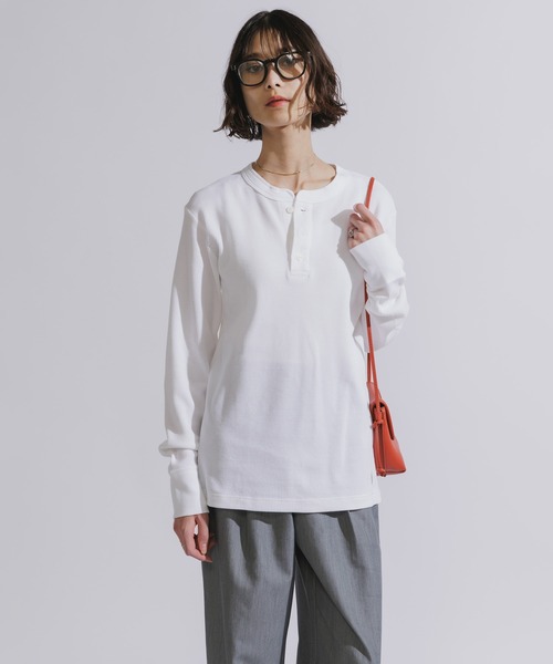HANES(ヘインズ)の「【入庫禁止】Hanes/ヘインズ TH L S HENLY NECK T サーマルヘンリーネックロンT(Tシャツ/カットソー・メンズ・ホワイト/ヘザーグレー/ブラック・XL/L/M)」の17枚目の写真