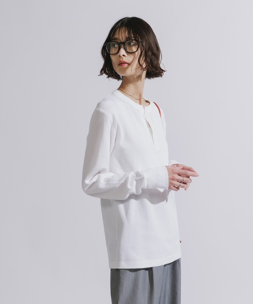 HANES(ヘインズ)の「【入庫禁止】Hanes/ヘインズ TH L S HENLY NECK T サーマルヘンリーネックロンT(Tシャツ/カットソー・メンズ・ホワイト/ヘザーグレー/ブラック・XL/L/M)」の18枚目の写真