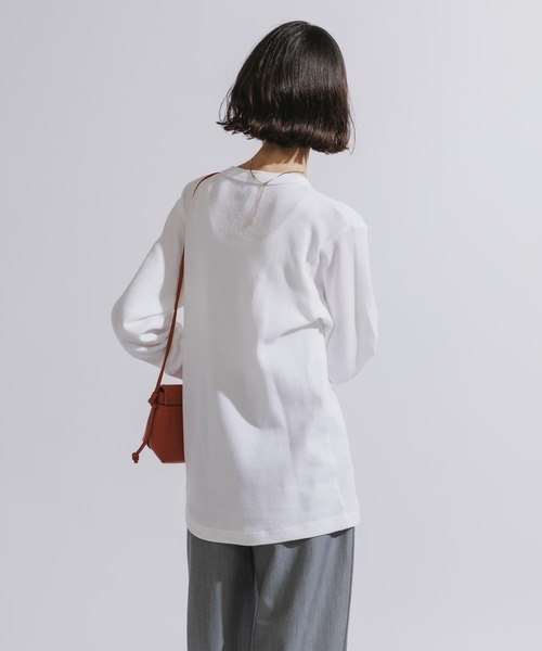 HANES(ヘインズ)の「【入庫禁止】Hanes/ヘインズ TH L S HENLY NECK T サーマルヘンリーネックロンT(Tシャツ/カットソー・メンズ・ホワイト/ヘザーグレー/ブラック・XL/L/M)」の19枚目の写真