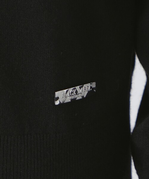 BLACK LABEL CRESTBRIDGE（ブラックレーベル・クレストブリッジ）の「ヴィスコンフィーニットポロシャツ（ポロシャツ・メンズ・ブラック/オフホワイト・XL/L/M）」の4枚目の写真