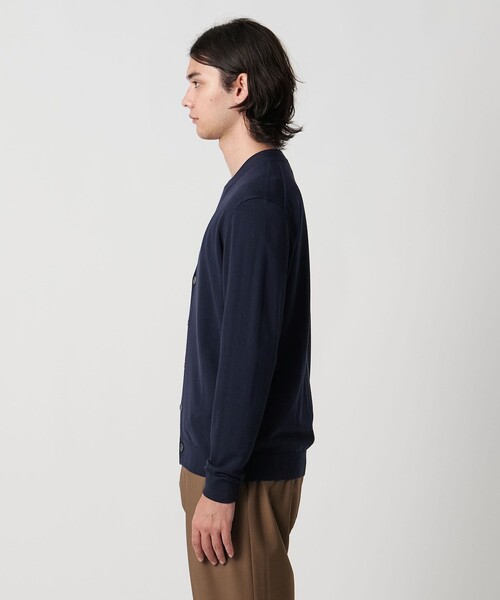 UNITED ARROWS（ユナイテッドアローズ）の「ウール ハイゲージ カーディガン（カーディガン/ボレロ・メンズ・ネイビー/ベージュ・M/L/S/XL）」の6枚目の写真
