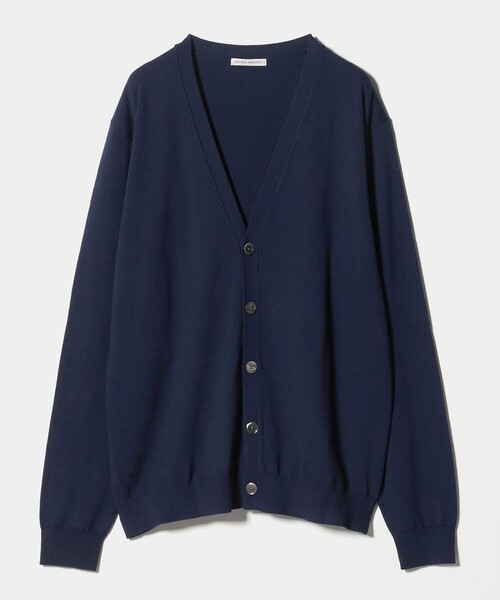 UNITED ARROWS（ユナイテッドアローズ）の「ウール ハイゲージ カーディガン（カーディガン/ボレロ・メンズ・ネイビー/ベージュ・M/L/S/XL）」の8枚目の写真