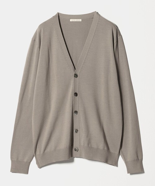 UNITED ARROWS(ユナイテッドアローズ)の「ウール ハイゲージ カーディガン(カーディガン/ボレロ・メンズ・ネイビー/ベージュ・M/L/S/XL)」の7枚目の写真
