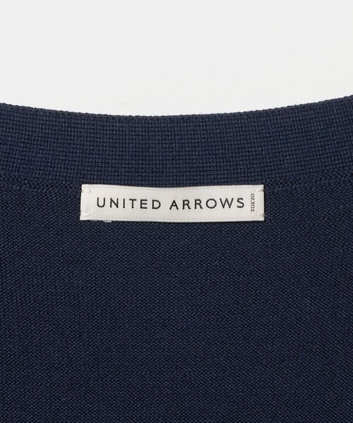 UNITED ARROWS(ユナイテッドアローズ)の「ウール ハイゲージ カーディガン(カーディガン/ボレロ・メンズ・ネイビー/ベージュ・M/L/S/XL)」の3枚目の写真