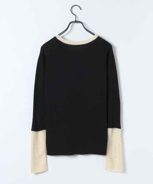 14Gリブバイカラープルオーバー/603867（ニット/セーター）｜JEANASIS