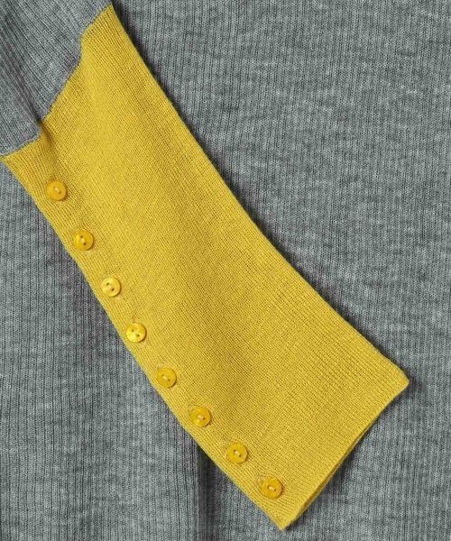 JEANASIS（ジーナシス）の「14Gリブバイカラープルオーバー/603867（ニット/セーター・レディース・ホワイト系その他/ブラック系その他/グレー系その他・FREE）」の11枚目の写真