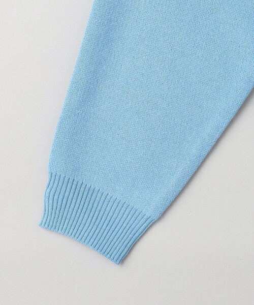 DISCUS ATHLETIC（ディスカス　アスレチック）の「【WEB限定・DISCUS（ディスカス）】 カレッジロゴジャガードニット①（ニット/セーター・レディース・ライトブルー/オフホワイト・M/L）」の19枚目の写真