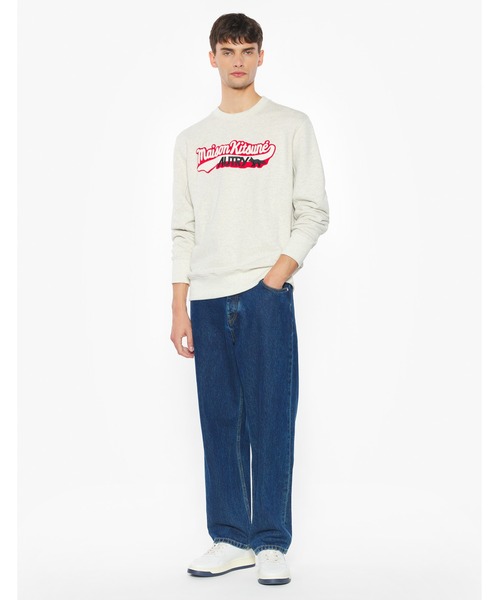Maison Kitsune（メゾンキツネ）の「MAISON KITSUNE x AUTRY VARSITY SWEATSHIRT（スウェット・メンズ・ライトグレー・S/M/L/XL/XS）」の7枚目の写真