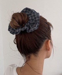 4INT.（フォイント）の「チェック スクランチ ヘアー シュシュ（シュシュ）」