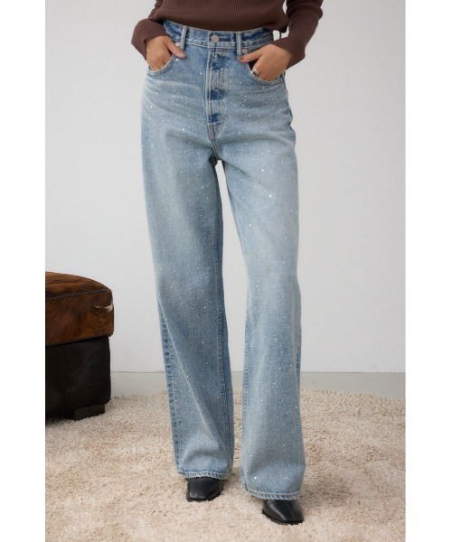 AZUL DENIM ラインストーンワイドデニム（デニムパンツ）｜AZUL BY