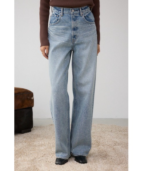 AZUL DENIM ラインストーンワイドデニム（デニムパンツ）｜AZUL BY