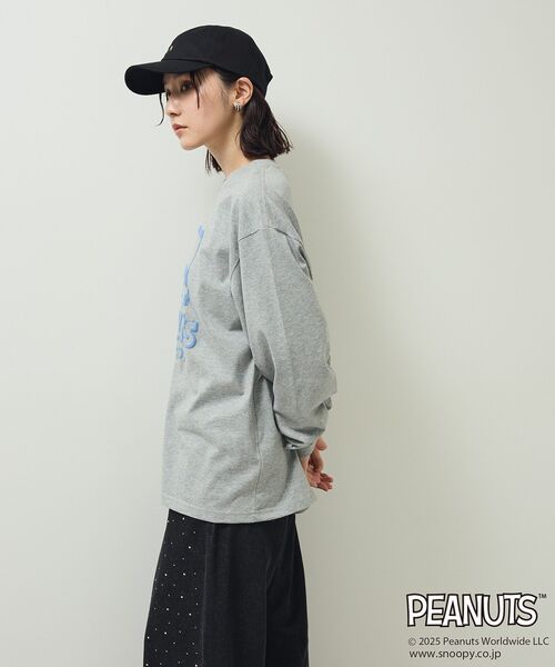 PEANUTS(ピーナッツ)の「■PEANUTS スヌーピーミニ刺繍キャップ(キャップ・レディース・ブラック/ボルドー・FREE)」の13枚目の写真