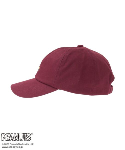 PEANUTS(ピーナッツ)の「■PEANUTS スヌーピーミニ刺繍キャップ(キャップ・レディース・ブラック/ボルドー・FREE)」の17枚目の写真