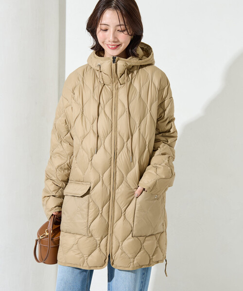 未使用品TAION×FREAK’S STORE 別注ダウン 限定展開 TAION × FREAK'S STORE/タイオン 別注 フード ミドル丈