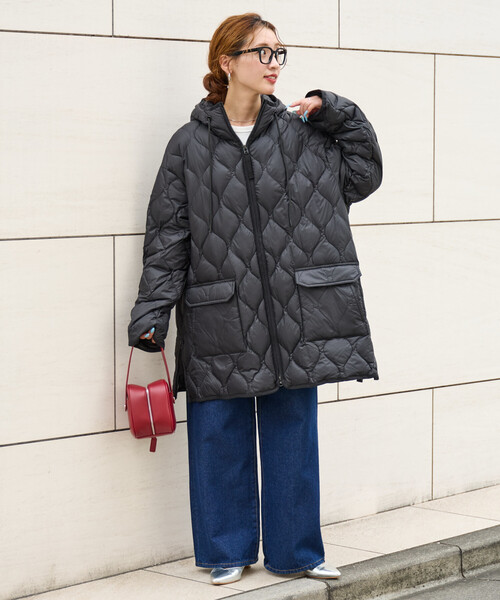 TAION × FREAK'S STORE別注　フードミドル丈ソフトダウンコート セール】限定展開 TAION × FREAK'S STORE/タイオン 別注 フード ミドル