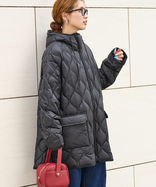 SALE⭐︎TAION × FREAK’S STORE⭐︎キルティングフード ダウン FREAK'S STORE（フリークスストア） ダウンコート ダウンジャケット