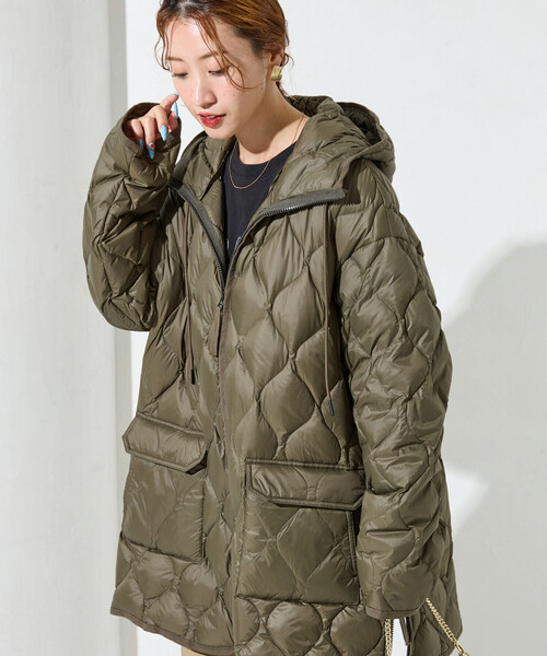 未使用品TAION×FREAK’S STORE 別注ダウン セール】限定展開 TAION × FREAK'S STORE/タイオン 別注 キルト フード