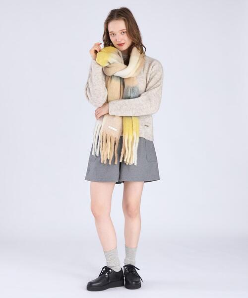 WEB限定 ブロックチェックストール（マフラー）｜To b. by agnes b