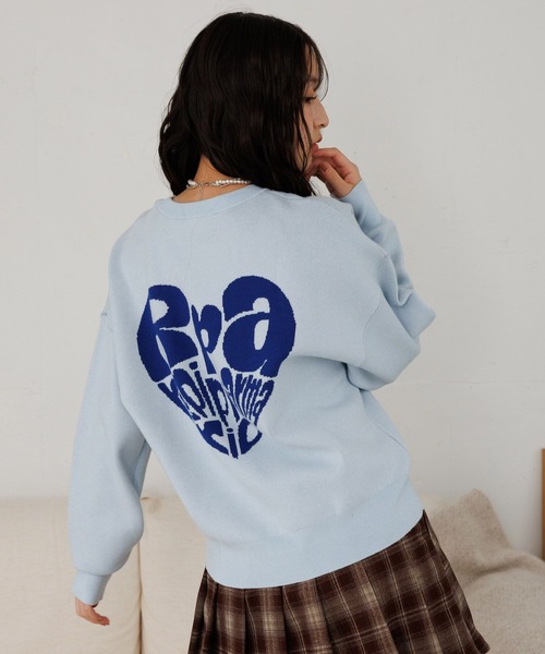 repipi armario（レピピ アルマリオ）の「【洗えるニット】メロキュンニット（ニット/セーター・キッズ・ホワイト系その他5/ブラック/グレー系その他/サックスブルー/ホワイト系その他2/ホワイト系その他4/ホワイト系その他/ホワイト系その他3/グレー系その他2/グレー系その他3/ミント/ネイビー/ブラック系その他/ネイビー系/サックスブルー系/ホワイト系その他6・SMALL/MEDIUM/LARGE）」の14枚目の写真