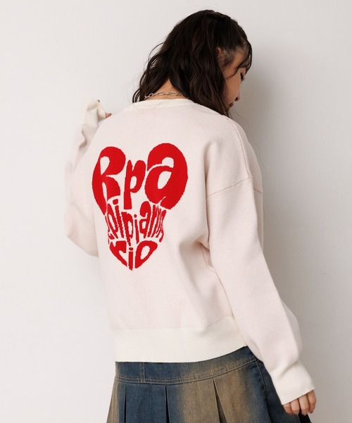 repipi armario（レピピ アルマリオ）の「【洗えるニット】メロキュンニット（ニット/セーター・キッズ・ホワイト系その他5/ブラック/グレー系その他/サックスブルー/ホワイト系その他2/ホワイト系その他4/ホワイト系その他/ホワイト系その他3/グレー系その他2/グレー系その他3/ミント/ネイビー/ブラック系その他/ネイビー系/サックスブルー系/ホワイト系その他6・SMALL/MEDIUM/LARGE）」の5枚目の写真