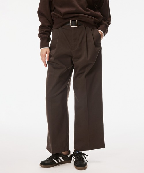 coca（coca）（コカ）の「タックワイドチノパンツ（チノパンツ・レディース・ブラウン/ライトベージュ・L/M/S）」の15枚目の写真