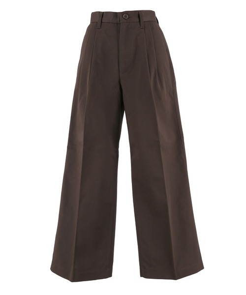 coca（coca）（コカ）の「タックワイドチノパンツ（チノパンツ・レディース・ブラウン/ライトベージュ・L/M/S）」の22枚目の写真