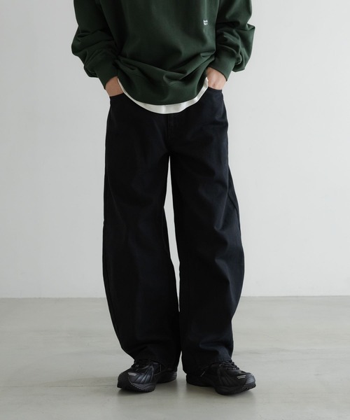 LOWRYS FARM（ローリーズファーム）の「【LFM(U)】TWILLカーブパンツ　600807（デニムパンツ・メンズ・ブラウン/ブラック・MEDIUM/LARGE）」の13枚目の写真