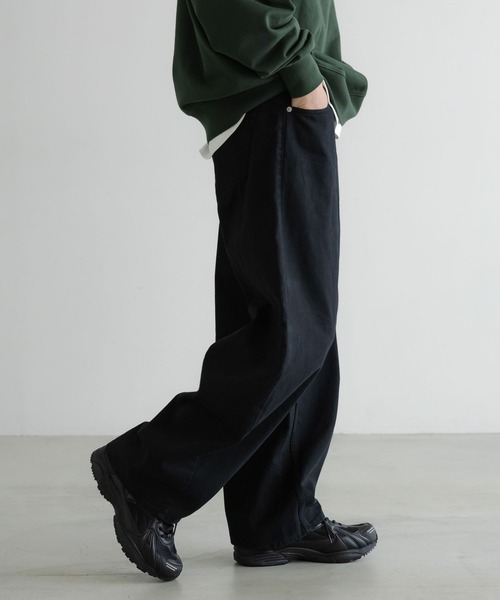 LOWRYS FARM（ローリーズファーム）の「【LFM(U)】TWILLカーブパンツ　600807（デニムパンツ・メンズ・ブラウン/ブラック・MEDIUM/LARGE）」の14枚目の写真