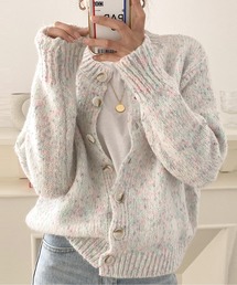 AMAJI（アマジ）の「ミックスカラーニットカーディガン（カーディガン/ボレロ）」