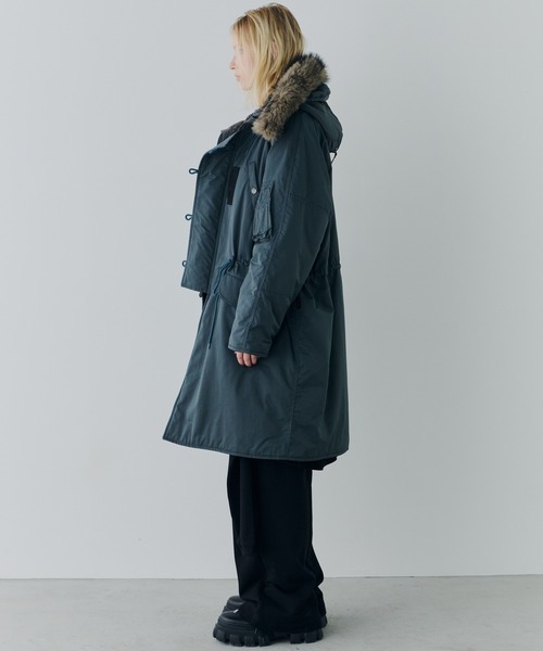 AIVER　N-3フライトコート グレイッシュブルー AIVER N-3フライトコート