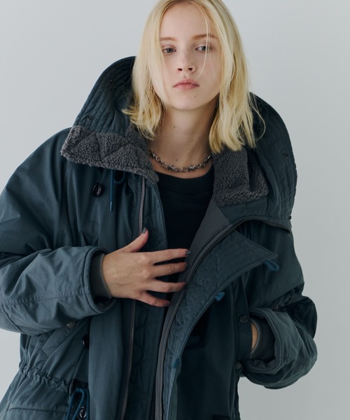 AIVER（アイバー）の「AIVER　N-3フライトコート（モッズコート・メンズ・ブラック/カーキ/グレイッシュブルー・SMALL/MEDIUM/LARGE）」の10枚目の写真