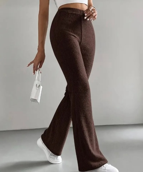 VIBGYOR(ヴィブジョー)の「レディース スリムニットパンツ(BDS)(その他パンツ・メンズ・ブラック/グレー/ブラウン・FREE)」の3枚目の写真