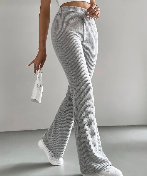 VIBGYOR(ヴィブジョー)の「レディース スリムニットパンツ(BDS)(その他パンツ・メンズ・ブラック/グレー/ブラウン・FREE)」の2枚目の写真