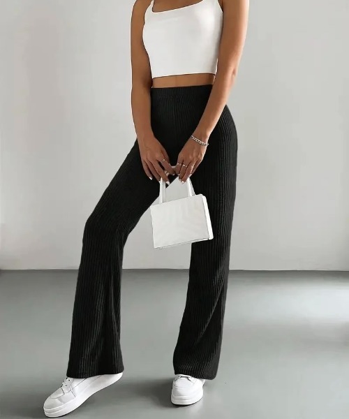 VIBGYOR(ヴィブジョー)の「レディース スリムニットパンツ(BDS)(その他パンツ・メンズ・ブラック/グレー/ブラウン・FREE)」の4枚目の写真