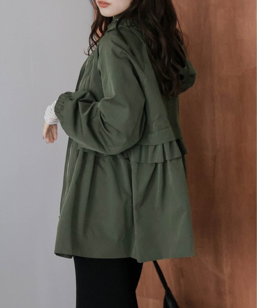 セール】ウエストフリルマウンテンパーカー（マウンテンパーカー