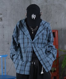 ILL'S | AW チェックシャツ フーディ メンズ レディース ユニセックス 【ILL'S】(シャツ/ブラウス)