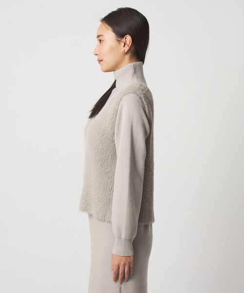 A DAY IN THE LIFE UNITED ARROWS(アデイインザライフユナイテッドアローズ)の「フェザーベスト+ハイネックワンピース <A DAY IN THE LIFE>(ワンピース・レディース・ライトグレー/ダークグレー/ネイビー・FREE)」の8枚目の写真