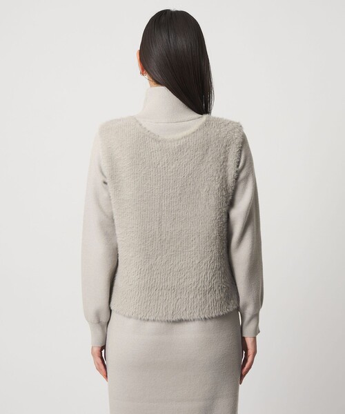 A DAY IN THE LIFE UNITED ARROWS(アデイインザライフユナイテッドアローズ)の「フェザーベスト+ハイネックワンピース <A DAY IN THE LIFE>(ワンピース・レディース・ライトグレー/ダークグレー/ネイビー・FREE)」の9枚目の写真