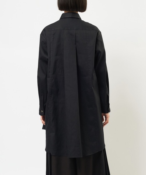 gomme（ゴム）の「シャーリングシャツ（シャツ/ブラウス・レディース・ネイビー/ブラック・MEDIUM）」の13枚目の写真