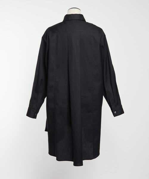 gomme（ゴム）の「シャーリングシャツ（シャツ/ブラウス・レディース・ネイビー/ブラック・MEDIUM）」の18枚目の写真