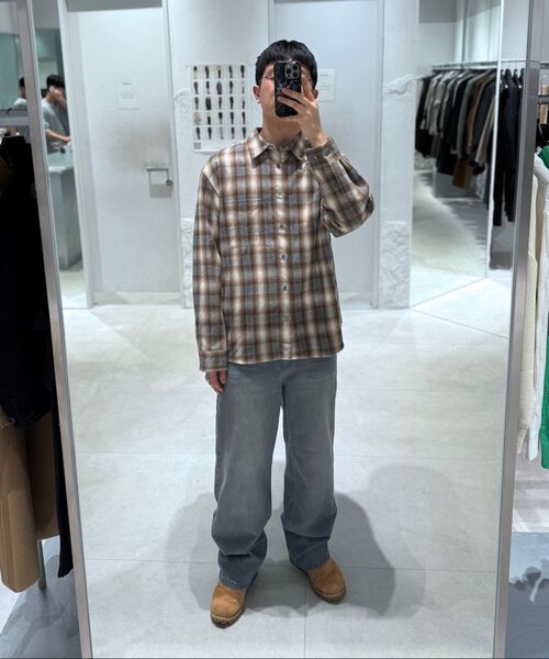 INSILENCE(インサイロンス)の「コットンプランネルチェックシャツ ブラウン(シャツ/ブラウス・レディース・その他・MEDIUM/LARGE/SMALL)」の4枚目の写真