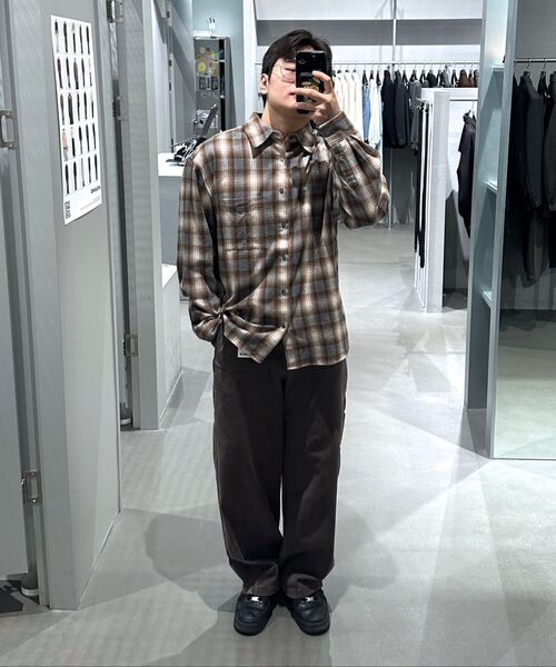 INSILENCE(インサイロンス)の「コットンプランネルチェックシャツ ブラウン(シャツ/ブラウス・レディース・その他・MEDIUM/LARGE/SMALL)」の5枚目の写真
