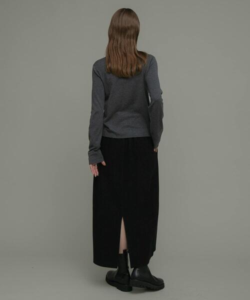 URBAN RESEARCH Sonny Label(アーバンリサーチサニーレーベル)の「『UR TECH』蓄熱ジャージーIラインスカート(スカート・レディース・ブラック/アイボリー/グレー・FREE)」の9枚目の写真