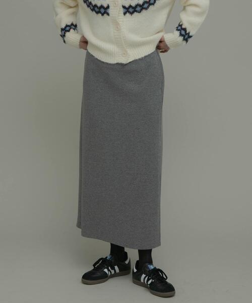 URBAN RESEARCH Sonny Label(アーバンリサーチサニーレーベル)の「『UR TECH』蓄熱ジャージーIラインスカート(スカート・レディース・ブラック/アイボリー/グレー・FREE)」の16枚目の写真