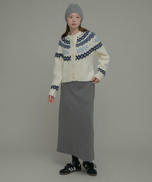 URBAN RESEARCH Sonny Label(アーバンリサーチサニーレーベル)の「『UR TECH』蓄熱ジャージーIラインスカート(スカート・レディース・ブラック/アイボリー/グレー・FREE)」の19枚目の写真