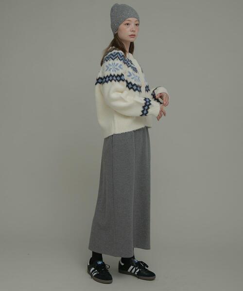 URBAN RESEARCH Sonny Label(アーバンリサーチサニーレーベル)の「『UR TECH』蓄熱ジャージーIラインスカート(スカート・レディース・ブラック/アイボリー/グレー・FREE)」の20枚目の写真