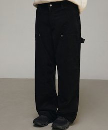 SIGNATURE（シグネチャ）の「Double Knee Corduroy Carpenter Pants [Black]（その他パンツ・レディース）」
