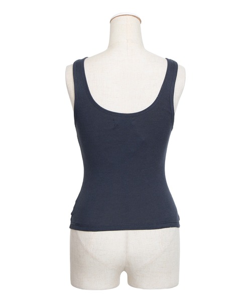 PUNYUS（プニュズ）の「タンクトップ（タンクトップ・レディース・ホワイト/ベージュ/スミクロ・1/2/3/4/5）」の9枚目の写真